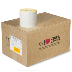 Zebra Z Perform 1000D 880191 038D White Label Roll 102mm x 38mm 12 x 1790 Labels Original