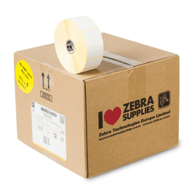 Zebra Z Perform 1000T 880003 025D White Label Roll 38mm x 25mm 12 x 2580 Labels Original