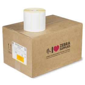 Zebra Z Select 2000D 800264 155 White Label Roll 102mm x 38mm 12 x 1790 Labels Original