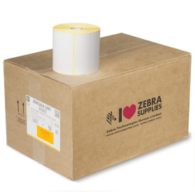 Zebra Z Select 2000D 800264 305 White Label Roll 102mm x 76mm 12 x 930 Labels Original