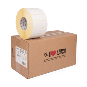 Zebra Z Select 2000D 800740 605 White Label Roll 102mm x 152mm 4 x 1142 Labels Original
