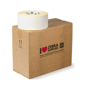 Zebra Z Select 2000T 76527 White Label Roll 76mm x 76mm 6 x 1890 Labels Original