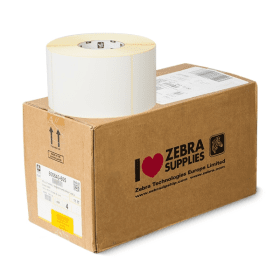Zebra Z Select 2000T 800640 605 White Label Roll 102mm x 152mm 4 x 1142 Labels Original