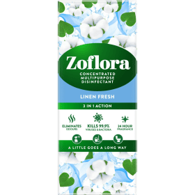 Zoflora 3 in 1 Multipurpose Concentrated Disinfectant Linen Fresh 500ml 613057 F