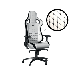 noblechairs EPIC Gaming Chair Faux Leather White Black GC 00F NC 795387 F