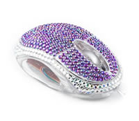 Diamante Mouse Purple